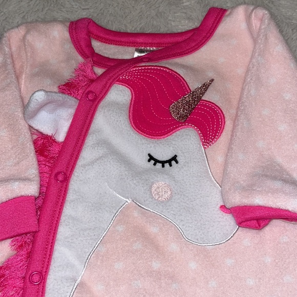 (2 for $10) George unicorn fleece footie / sleeper 🦄 - Picture 4 of 6